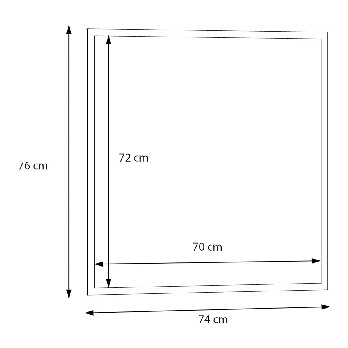 SPIEGEL 74/76/1,8 cm    in rechteckig  - Sandfarben, MODERN, Glas/Holzwerkstoff (74/76/1,8cm) - Carryhome