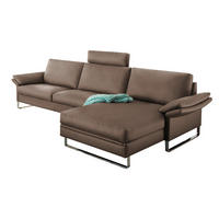 ECKSOFA CLASSICS 960 Fango Echtleder  - Fango, KONVENTIONELL, Leder/Metall (301/165cm) - Erpo