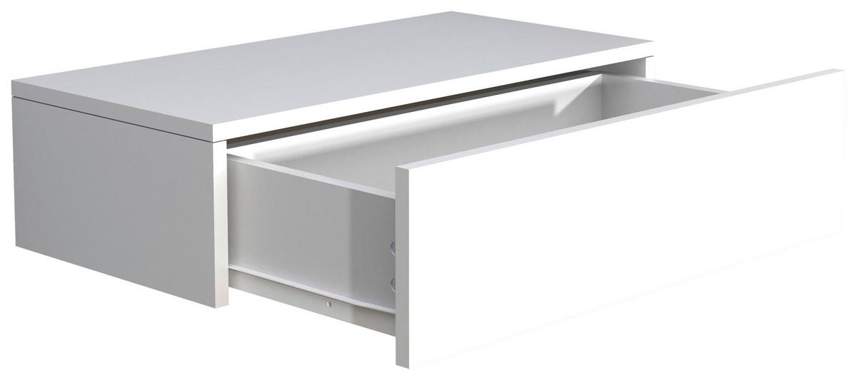 NACHTTISCH 60/15/30 cm  in Weiss  - Weiss, Modern, Holzwerkstoff (60/15/30cm) - MID.YOU