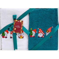 TÖRÖLKÖZŐ SZETT - piros/fehér, Basics, textil (34,5/23/5cm)