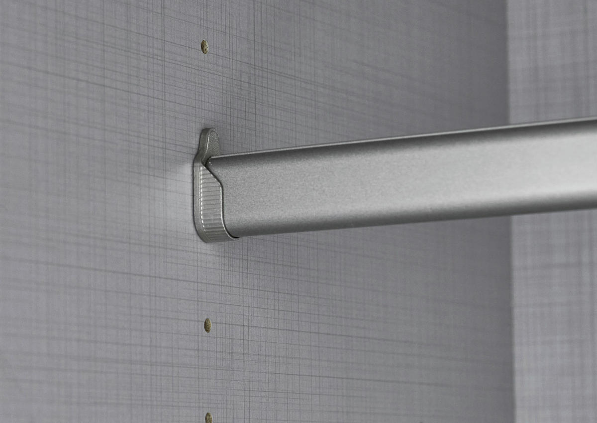 SCHWEBETÜRENSCHRANK 200/216/65 cm 2-türig Grau, Edelstahlfarben, Eiche Artisan  - Edelstahlfarben/Eiche Artisan, KONVENTIONELL, Glas/Holzwerkstoff (200/216/65cm) - Stylife