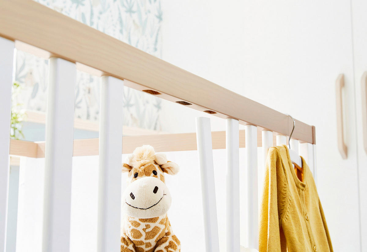 BABYZIMMER LIGHT  - Ahornfarben/Weiß, Design, Holzwerkstoff - Pinolino