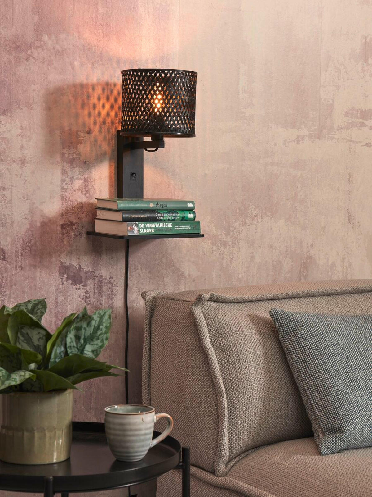 VÄGGLAMPA GOOD&MOJO  30/22/52 cm   - svart, Trend (30/22/52cm) - Good & Mojo
