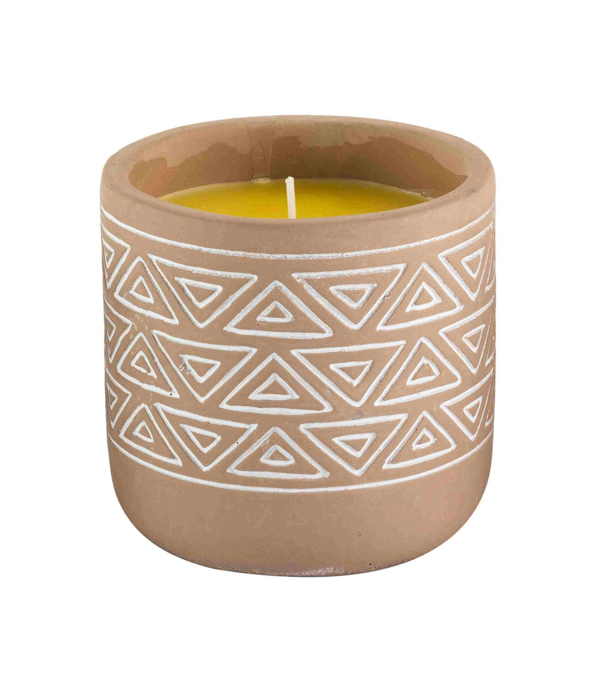 DUFTKERZE Zitrus  - Beigebraun, LIFESTYLE, Stein (10/10cm)