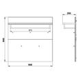 GARDEROBE 6-teilig in 265/197/19 cm - Kaschmir/Eichefarben, Design, Glas/Holzwerkstoff (265/197/19cm) - Voleo