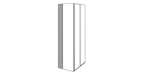 FALTTÜRENSCHRANK in Trüffeleichefarben, Magnolie - Chromfarben/Magnolie, KONVENTIONELL, Glas/Holzwerkstoff (300/236/58cm) - Venda