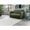 SCHLAFSOFA in Chenille Dunkelgrün  - Chromfarben/Dunkelgrün, Basics, Kunststoff/Textil (159/88/87cm) - Livetastic
