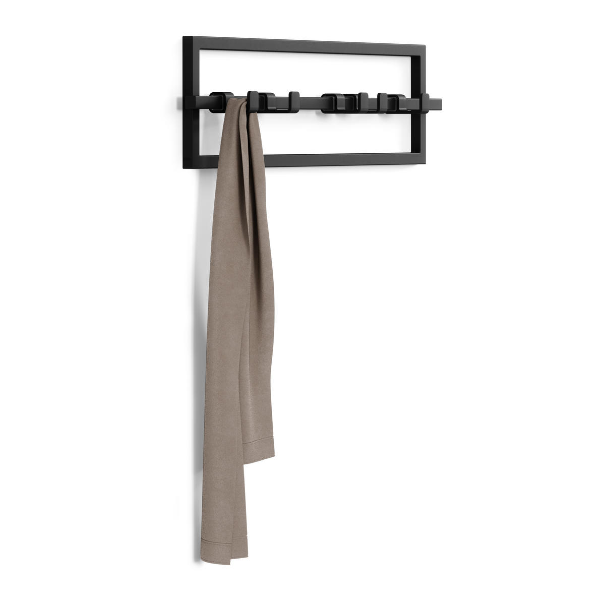 GARDEROBA ZIDNA   crna  metal  - crna, Basics, metal (53/15/6cm) - Umbra
