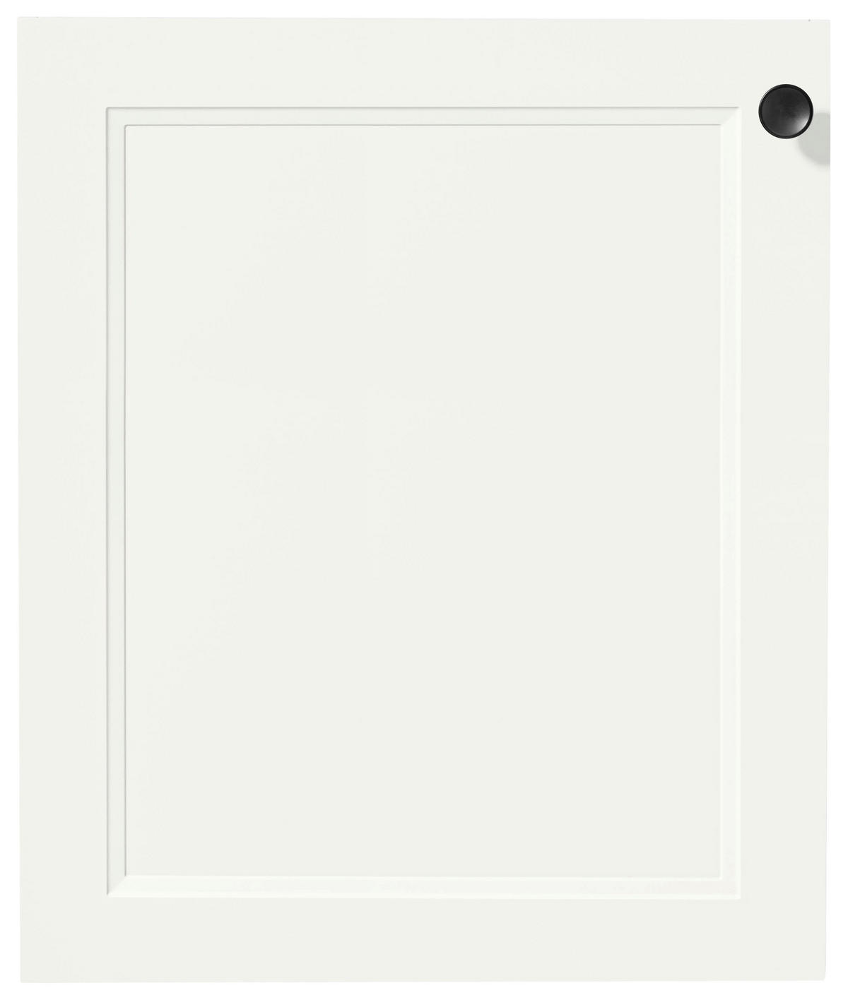 KÜCHENSCHRANKFRONT 60/72/2,2 cm  in Weiß  - Edelstahlfarben/Weiß, MODERN, Holzwerkstoff/Metall (60/72/2,2cm) - Nobilia