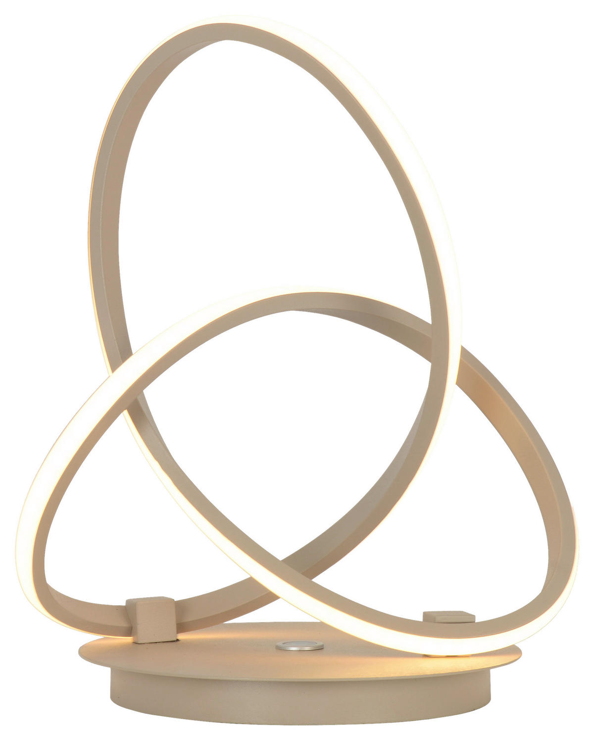 LED-TISCHLEUCHTE Bandol 26/21/33 cm  - Sandfarben, Design, Kunststoff/Metall (26/21/33cm)