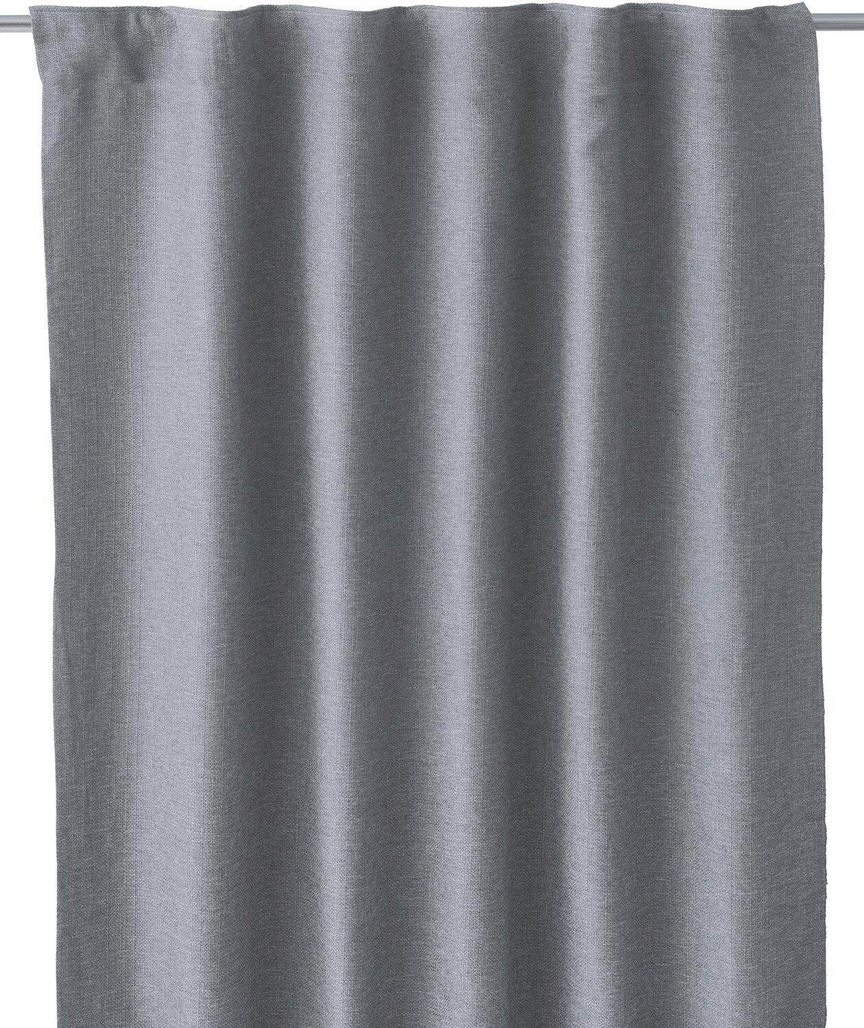 GARDINLÄNGD halvtransparent grå /140/280 cm
