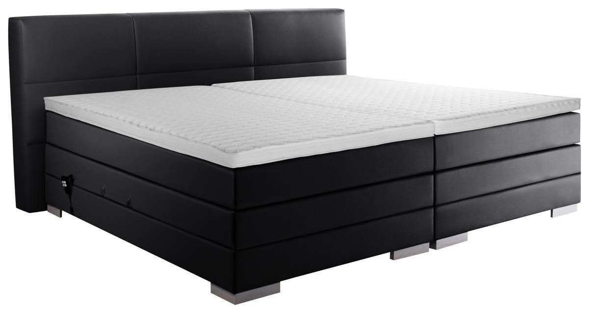 Boxspringbett 'prinz' H2 200/200 cm in Schwarz