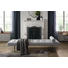 LIEGE in Metall, Textil Hellgrau - Hellgrau/Schwarz, MODERN, Textil/Metall (200/35/80cm) - Innovation LIEGE in Metall, Textil Hellgrau - Hellgrau/Schwarz, MODERN, Textil/Metall (200/35/80cm) - Innovation