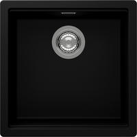 SPÜLE KIRN100ANGT  - Schwarz, Basics, Stein (45,6/28,9/45,6cm) - Schock