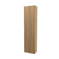 MIDISZEKRÉNY 35/140/20 cm  - ezüst/tölgyfa, Basics, faalapú anyag/Üveg (35/140/20cm) - Welnova