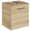 WASCHBECKENUNTERSCHRANK 45/49,8/38,3 cm  - Chromfarben/Eiche Bianco, KONVENTIONELL, Holzwerkstoff/Metall (45/49,8/38,3cm) - Sadena