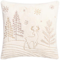 ZIERKISSEN  - Creme, LIFESTYLE, Textil (45/45cm) - X-Mas
