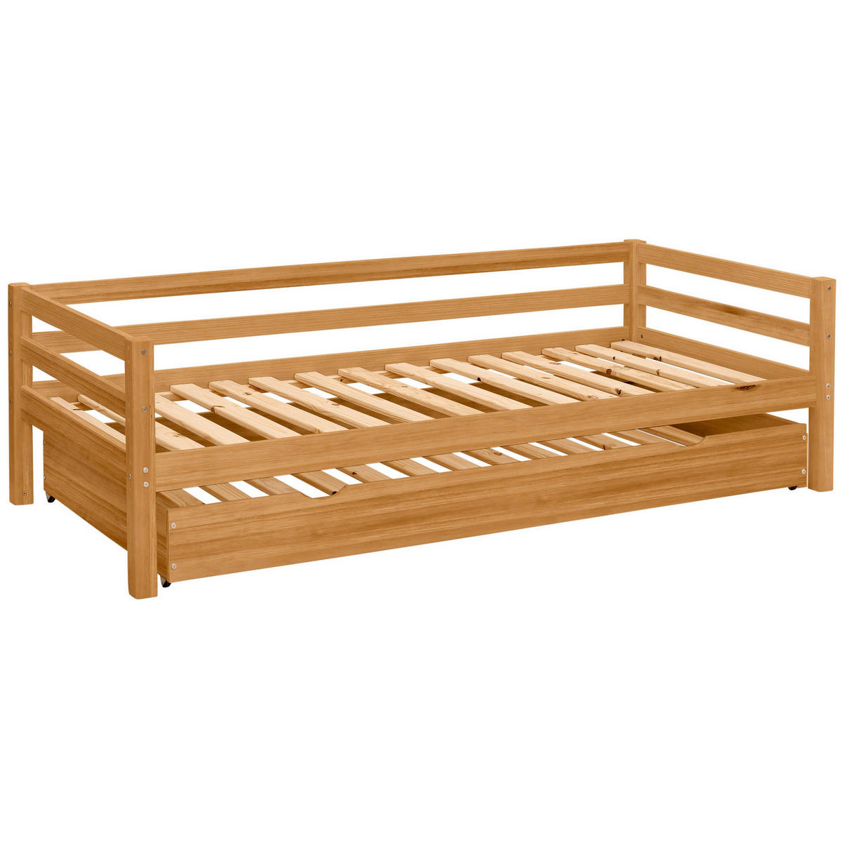 AUSZIEHBETT 90/200 cm  in Naturfarben  - Naturfarben, MODERN, Holz (90/200cm) - MID.YOU