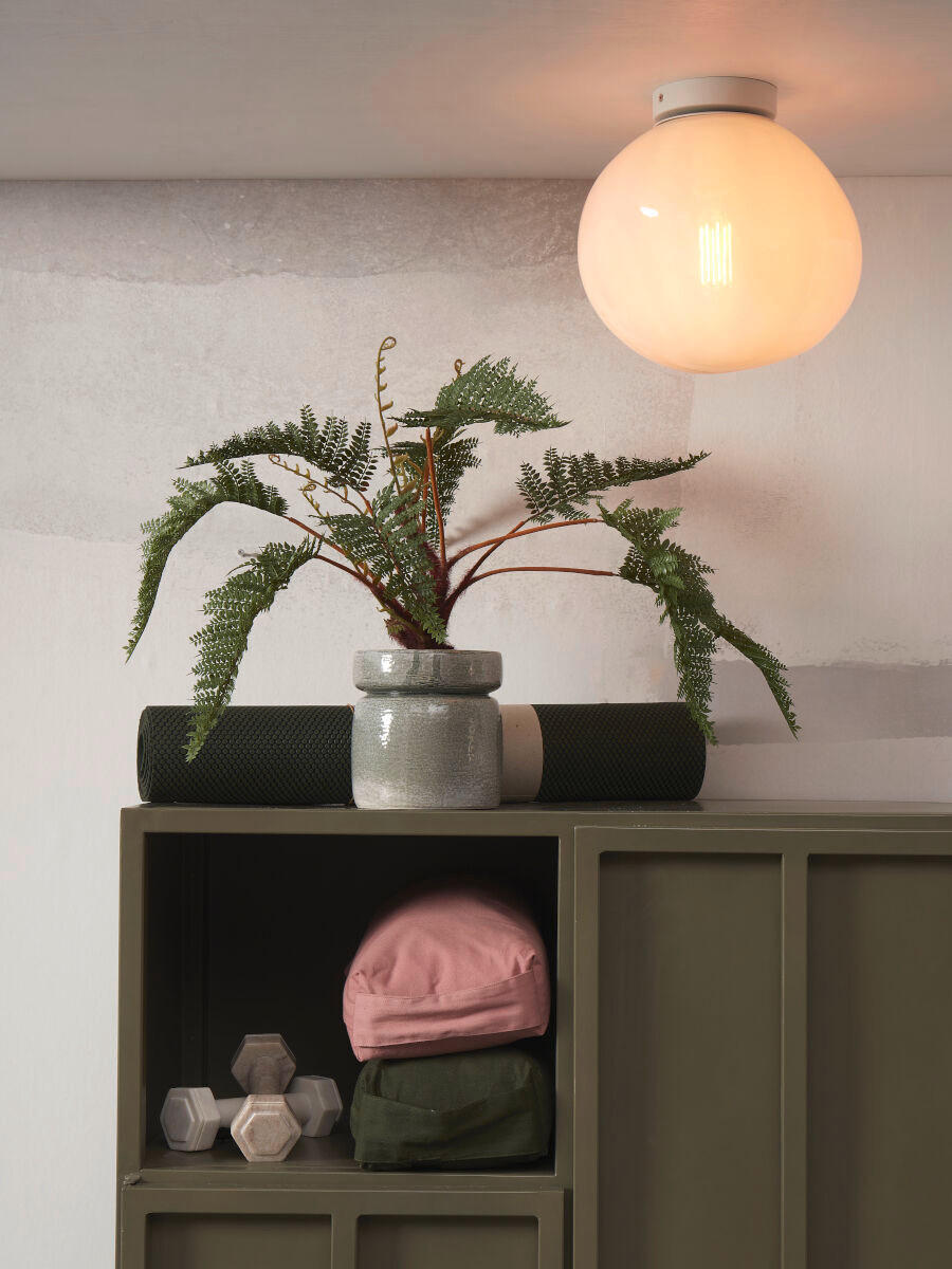 TAKLAMPA it's about RoMi 26/28 cm  - vit, Trend, glas (26/28cm) - It's about Romi