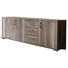SIDEBOARD Trüffeleichefarben - Edelstahlfarben/Trüffeleichefarben, Design, Holzwerkstoff/Kunststoff (250/87/45cm) - Carryhome SIDEBOARD Trüffeleichefarben - Edelstahlfarben/Trüffeleichefarben, Design, Holzwerkstoff/Kunststoff (250/87/45cm) - Carryhome