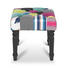 HOCKER Multicolor - Dunkelbraun/Multicolor, LIFESTYLE, Holz/Textil (40/40/40cm) - Carryhome