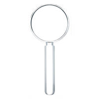 ROČNO POVEČEVALNO STEKLO - prozorno, Basics, umetna masa/steklo (11,4/1,6/26,8cm) - Kikkerland