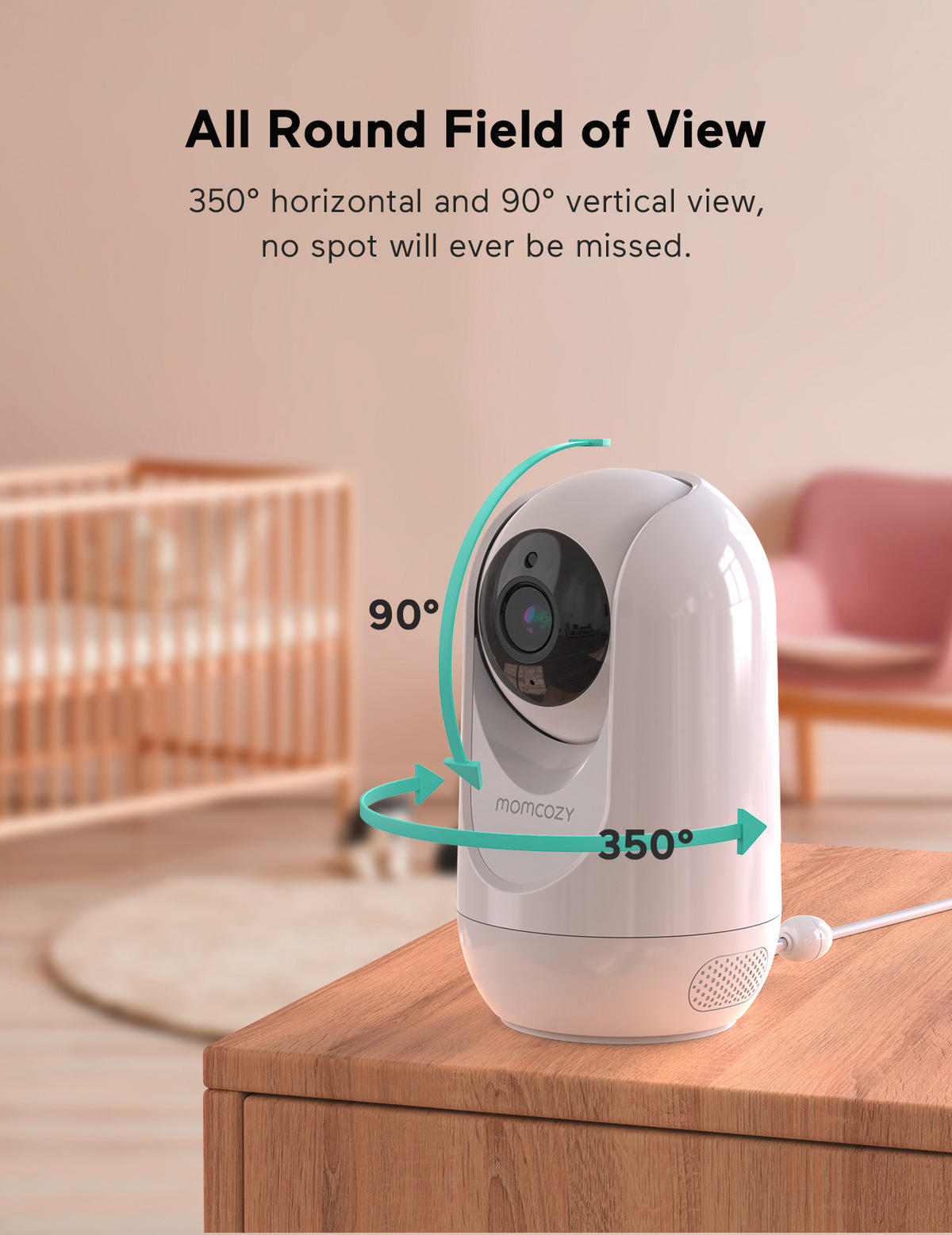 BABYPHONE 100 m  - Basics (17,7/10,9cm) - Momcozy