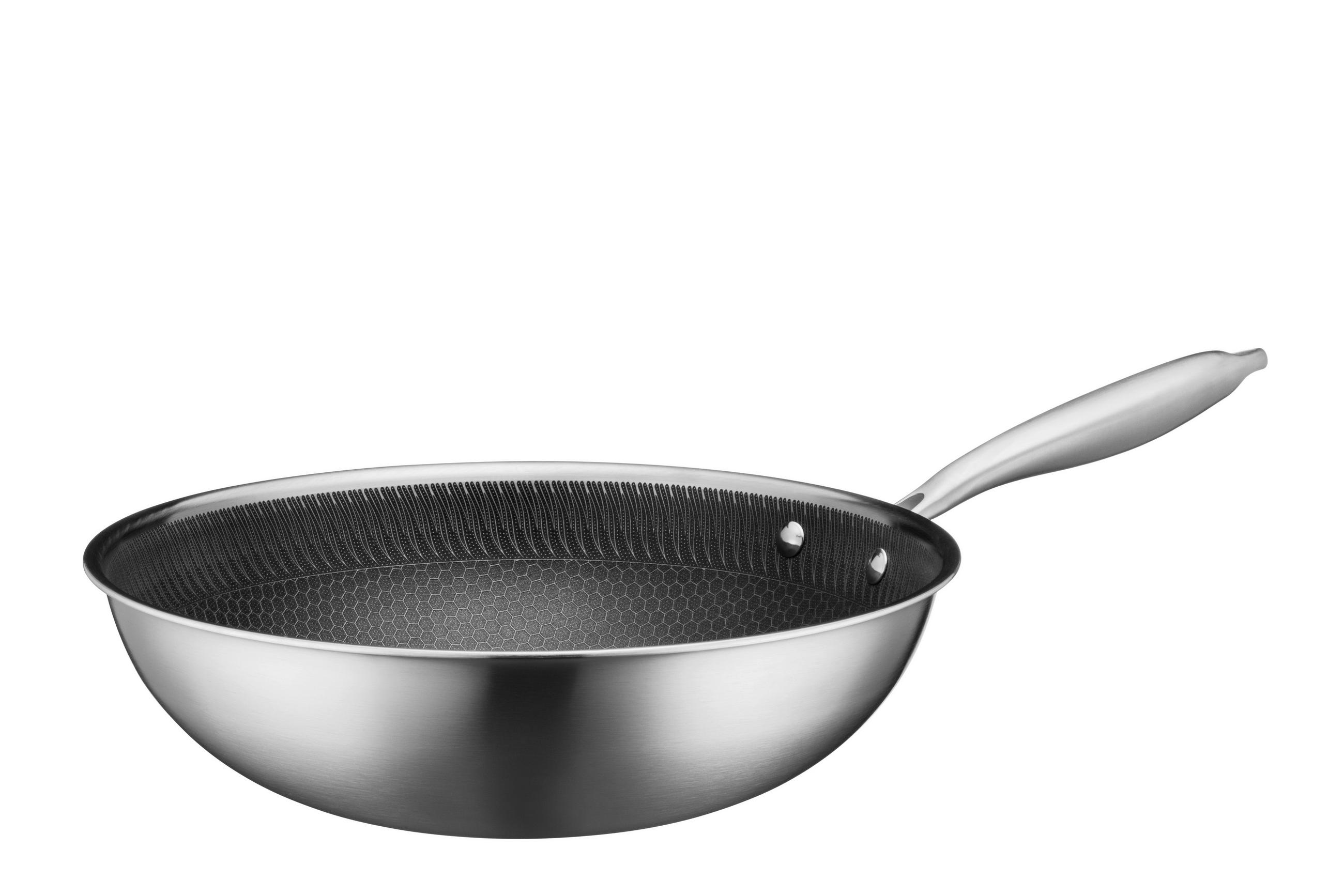 WOK  - Silberfarben/Schwarz, Basics, Metall (30/9cm) - Mäser