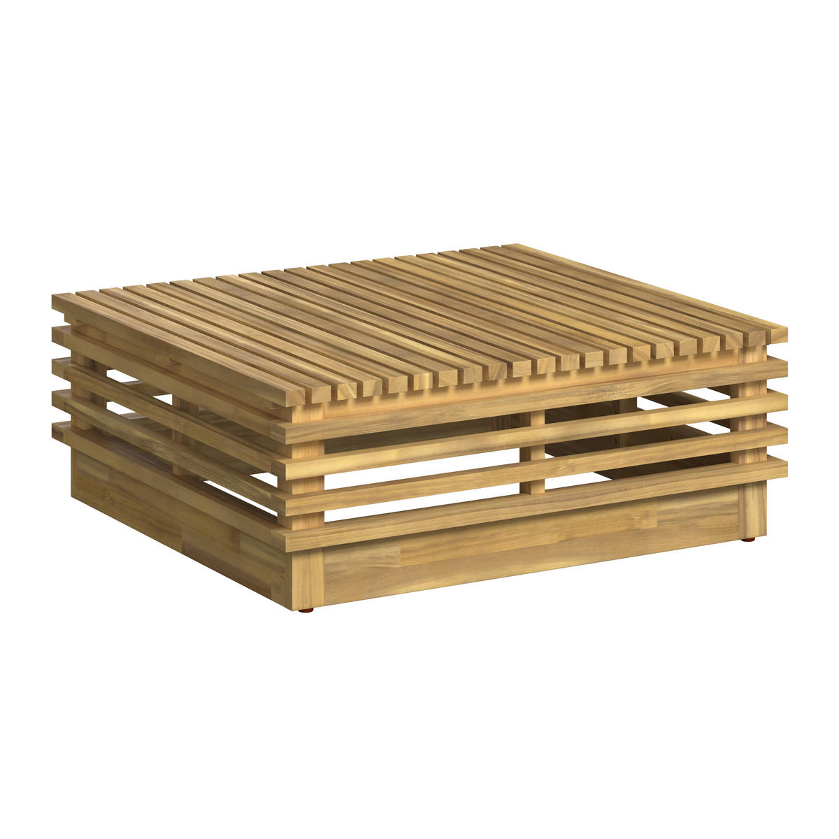 LOUNGEGARNITUR  287/212 cm  Akazie vollmassiv  - Akaziefarben, Natur, Holz/Kunststoff (287/212cm) - Ambia Garden