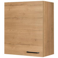 KÜCHENOBERSCHRANK 60/72/35 cm  in Eichefarben  - Eichefarben/Schwarz, MODERN, Holzwerkstoff/Metall (60/72/35cm) - Nobilia