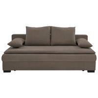 KANAPÉÁGY taupe  - fekete/taupe, Konventionell, műanyag/textil (207/74-94/90cm) - Venda