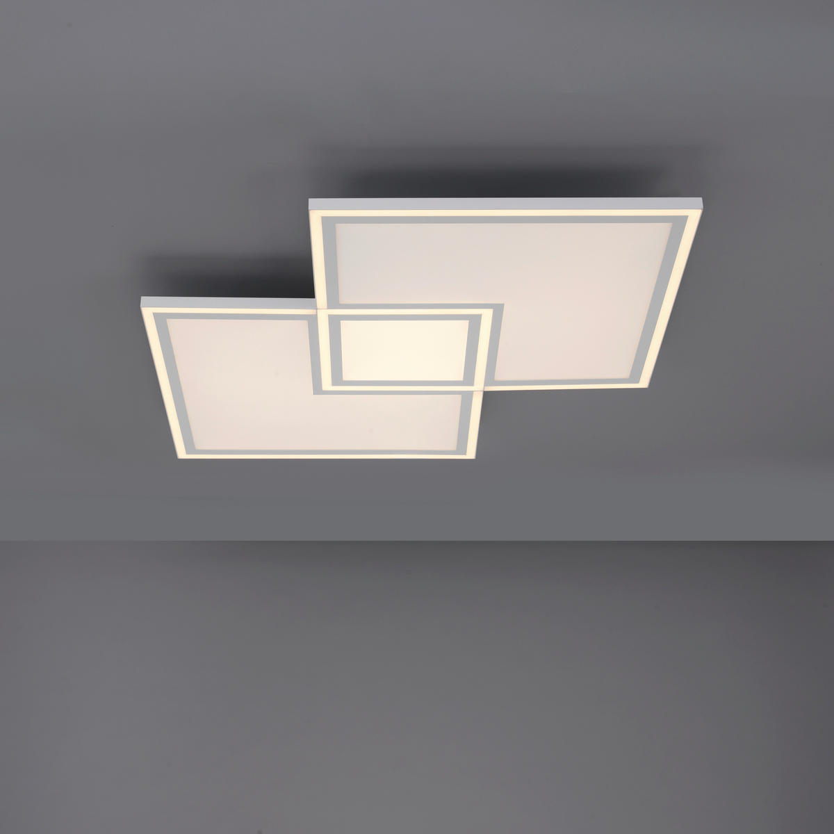 LED-DECKENLEUCHTE 67,7/67,7/5,8 cm   - Weiß, Design, Kunststoff/Metall (67,7/67,7/5,8cm)