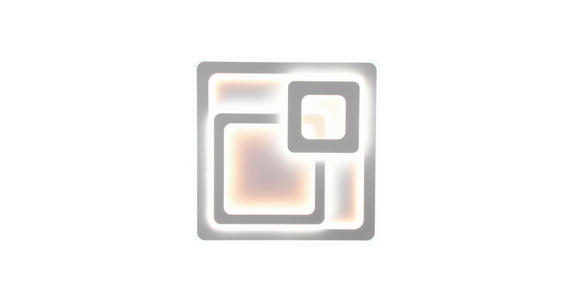 LED-DECKENLEUCHTE 51,5/51,5/7 cm - Weiß, LIFESTYLE, Kunststoff/Metall (51,5/51,5/7cm) - Novel