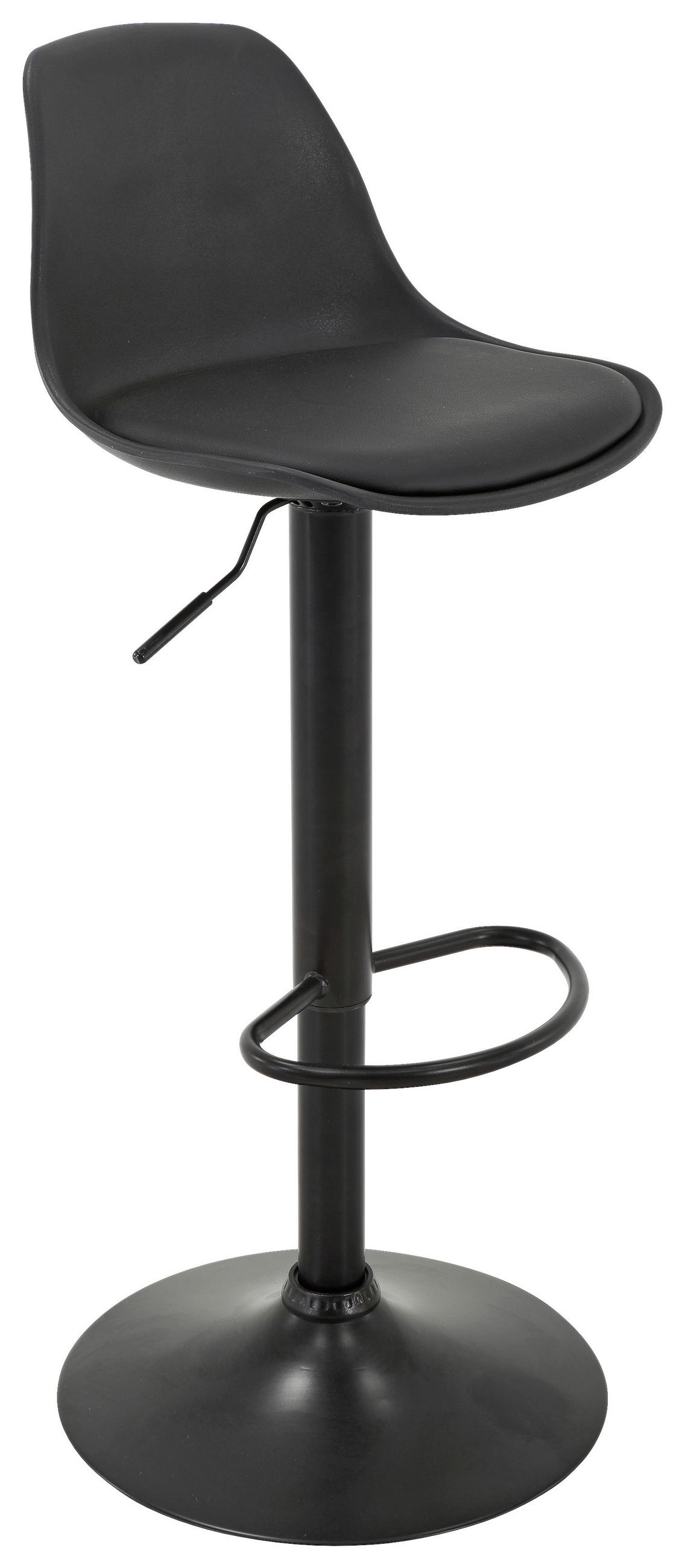 Barhocker Höhenverstellbar Mit Lehne Scandi Schwarz