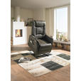 FERNSEHSESSEL mit Aufstehhilfe Lederlook Lederlook Braun  - Schwarz/Braun, KONVENTIONELL, Kunststoff/Textil (77/109-85/87-158cm) - Cantus