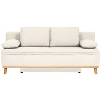 SCHLAFSOFA in Webstoff Creme  - Creme/Naturfarben, Konventionell, Holz/Textil (203/95/96cm) - Venda