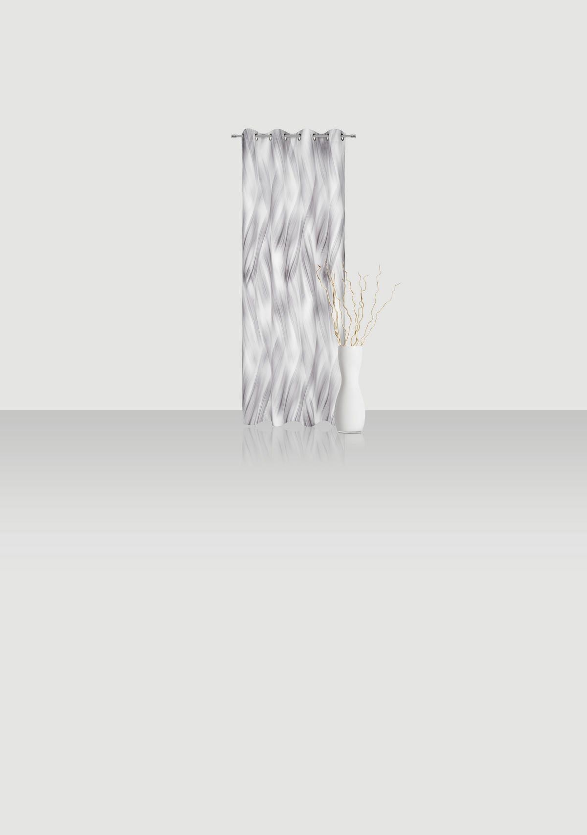 ÖSENSCHAL Gio halbtransparent 140/255 cm   - Silberfarben, Design, Textil (140/255cm) - Novel