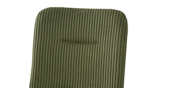 STUHL Cord Grün  - Schwarz/Grün, Design, Textil/Metall (43/83/56cm) - Xora