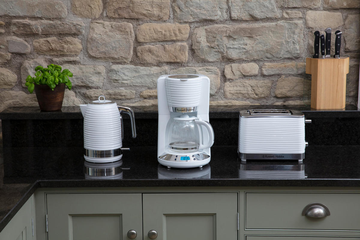 WASSERKOCHER Inspire White 24360-70 1,7 l  - Weiß, Basics, Kunststoff (15,8/26,7/23,5cm) - Russel Hobbs
