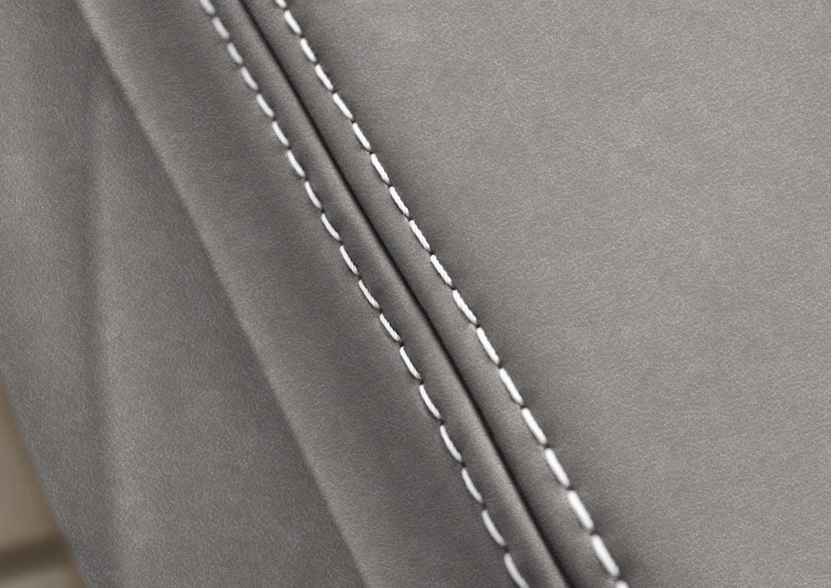 ECKSOFA  in Echtleder Grau  235/274 cm  - Eichefarben/Beige, KONVENTIONELL, Leder/Holzwerkstoff (235/274cm) - Beldomo Premium