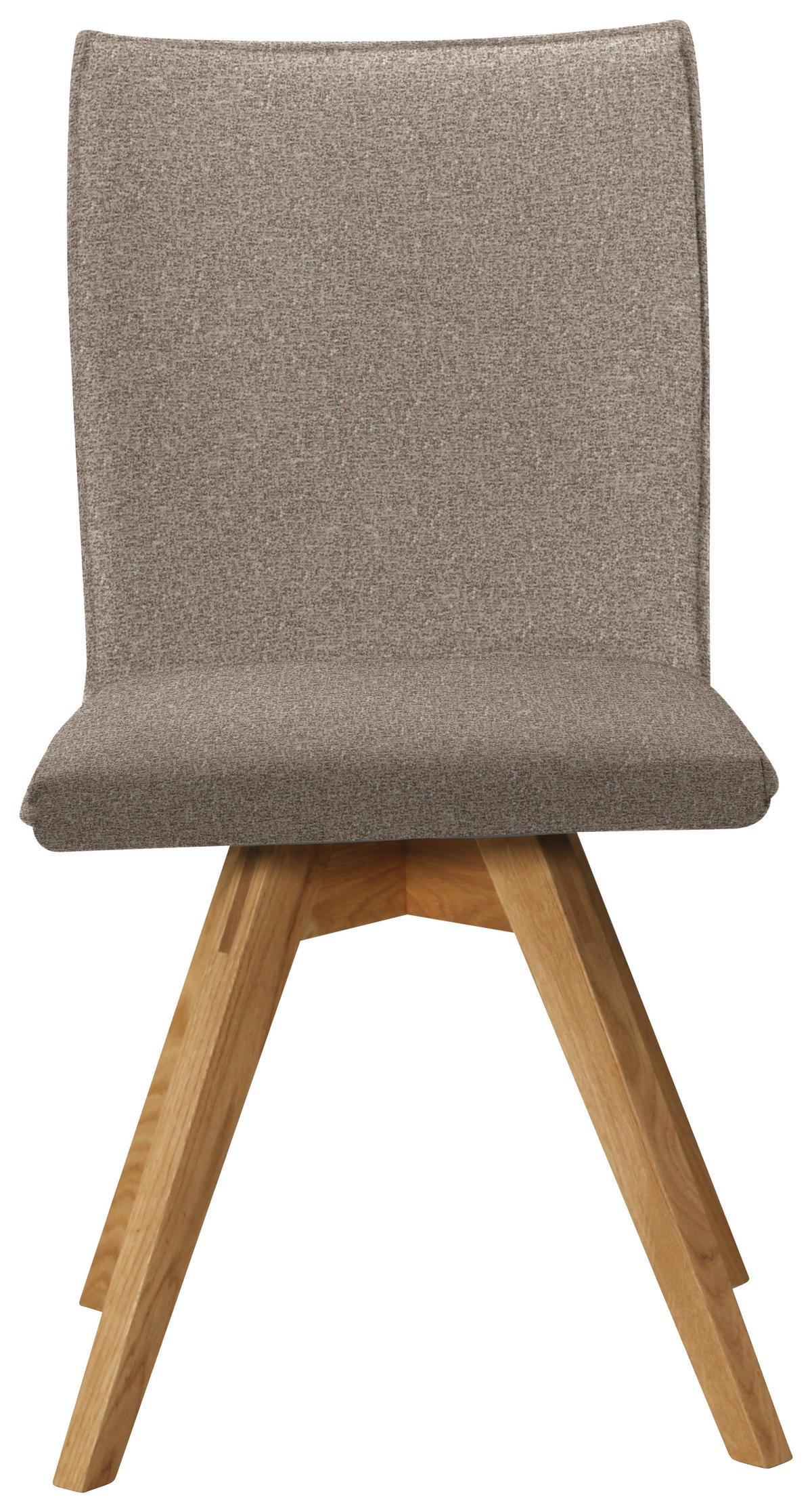 STUHL  in Samt  - Hellbraun/Eichefarben, Konventionell, Holz/Textil (60/91/61cm) - Moderano