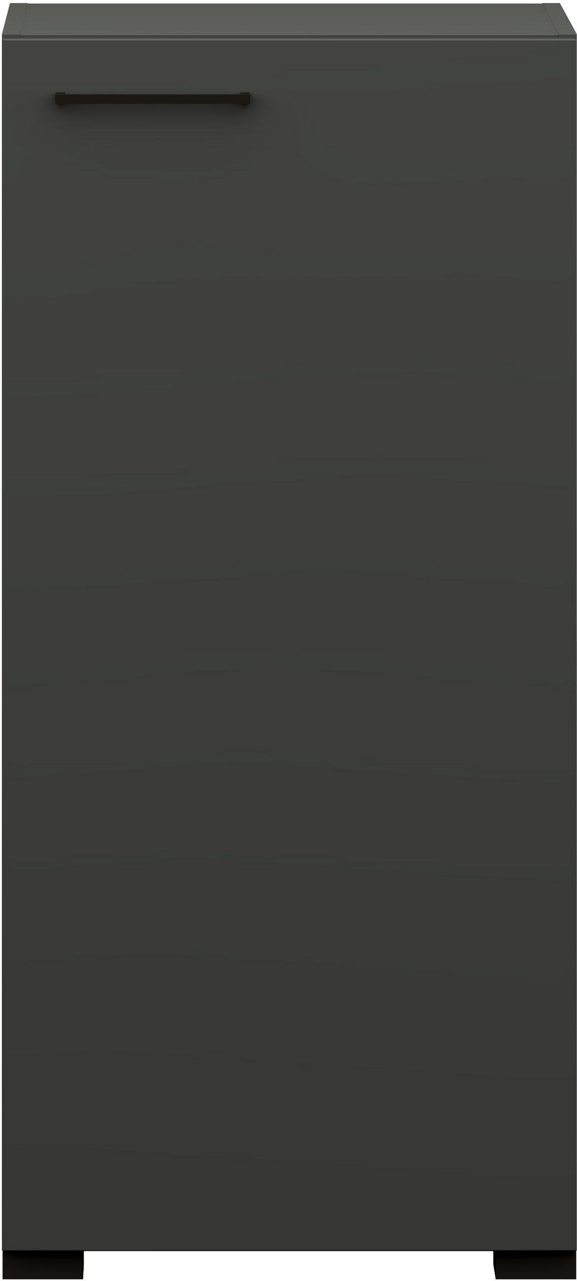 KOMMODE 50/108/41,9 cm  in Graphitfarben  - Anthrazit/Graphitfarben, Design, Holzwerkstoff/Metall (50/108/41,9cm) - Cantus