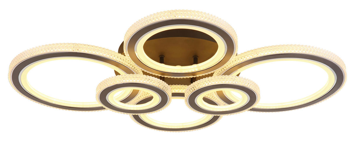 LED-DECKENLEUCHTE    78/56/12 cm  - Klar/Weiss, Design, Kunststoff/Metall (78/56/12cm) - Globo