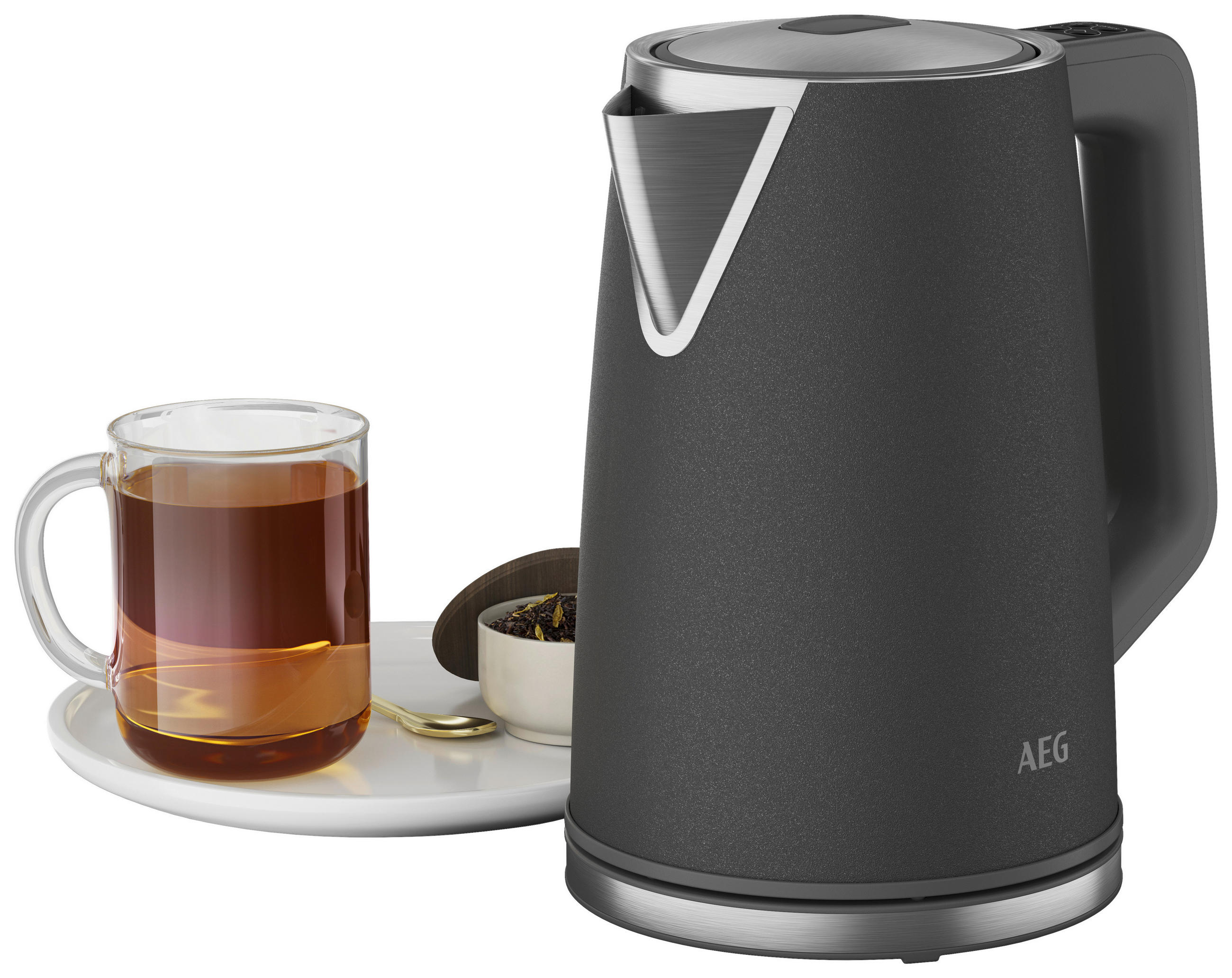 WASSERKOCHER Deli 5 1,7 L  - Anthrazit, Basics, Metall (23/24/15,6cm) - AEG