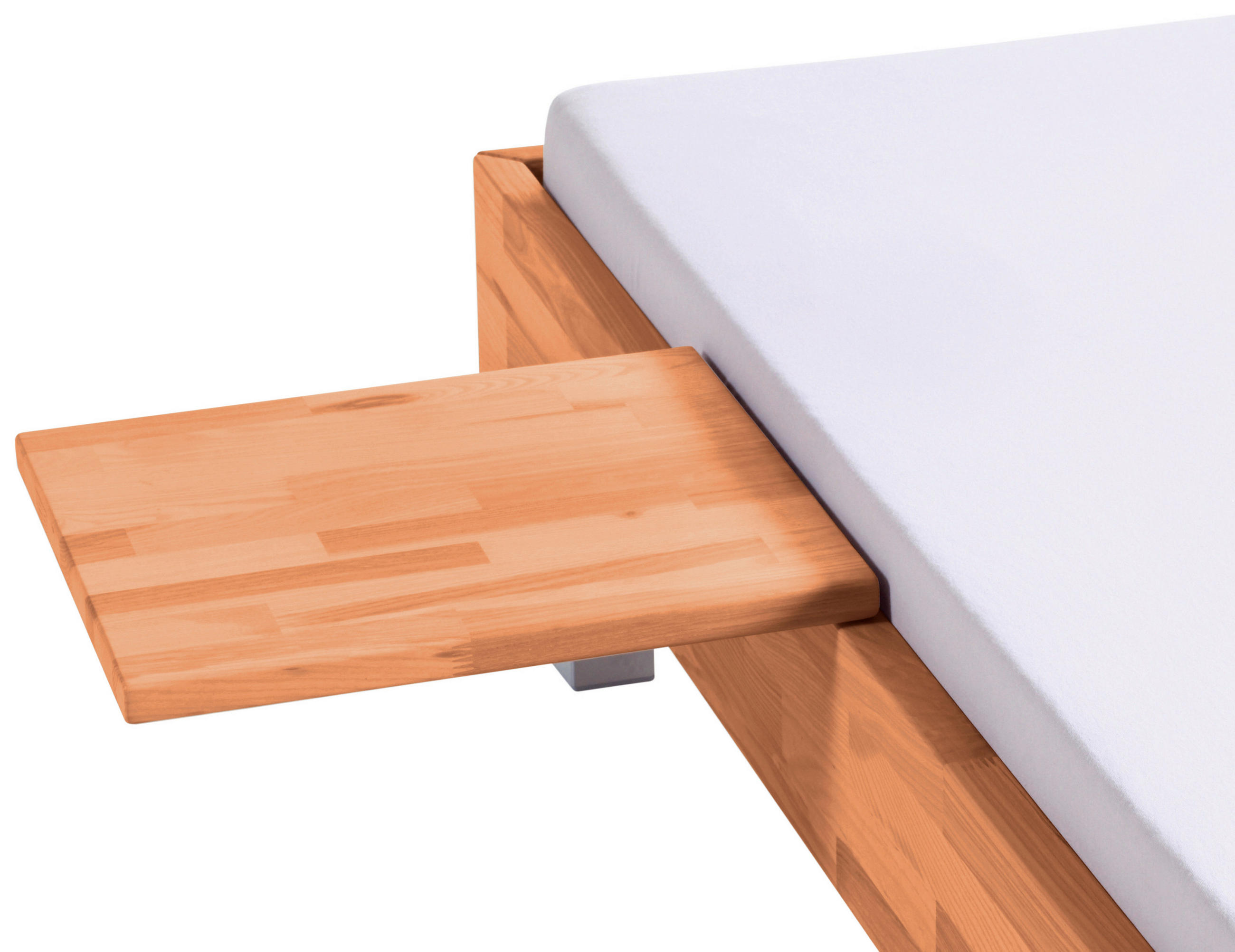NACHTTISCH Kernbuche massiv Buchefarben  - Buchefarben, Basics, Holz (35/5/40cm) - Hasena