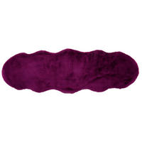 UMELÁ KOŽUŠINA, 55/160 cm, lila - lila, Basics, textil (55/160cm)