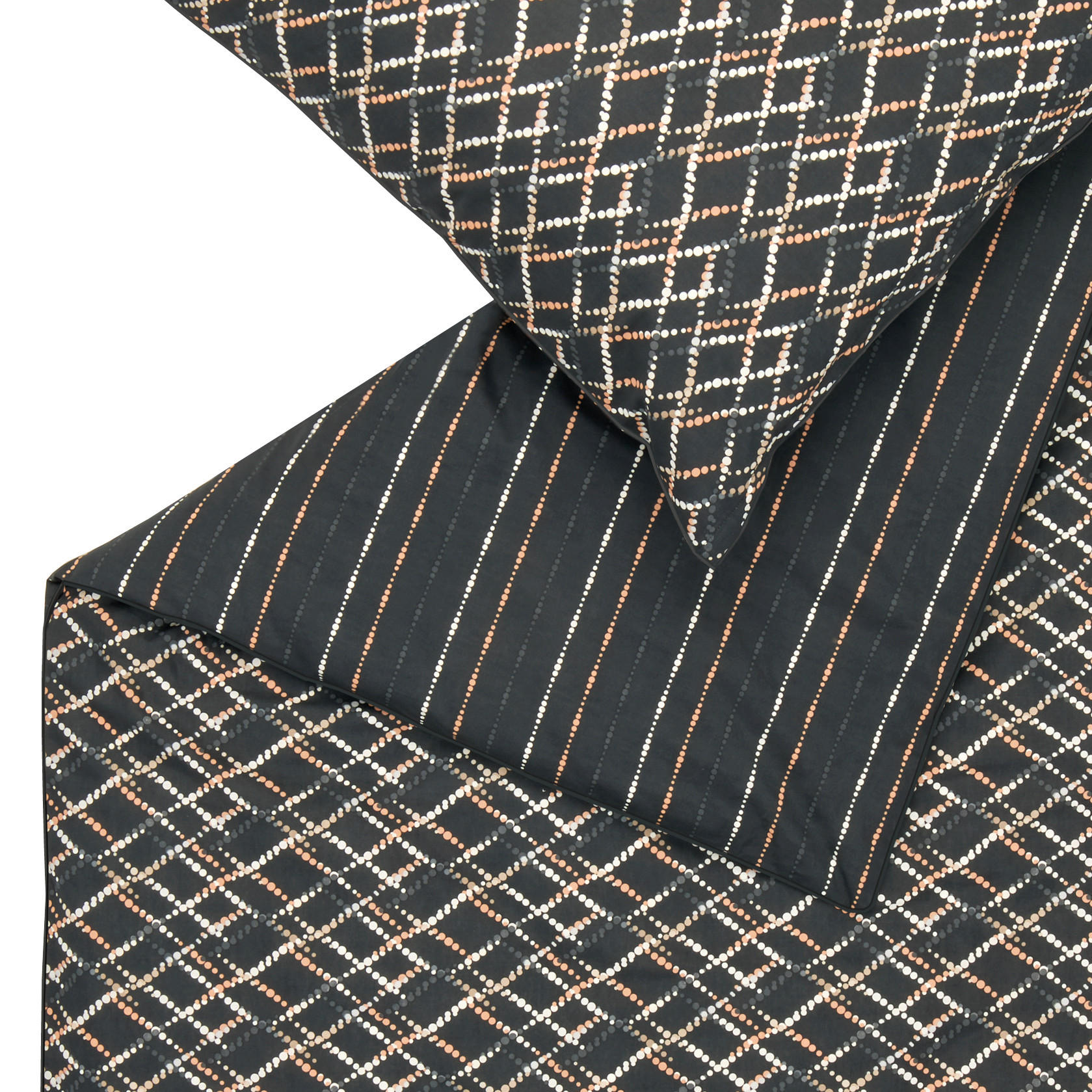 Thumbnail - Esprit Wendebettwäsche E-Dora, Braun, Creme, Grau, Textil, Punkte, 155x220 cm, Oeko-Tex® Standard 100, BCI (Better Cotto...