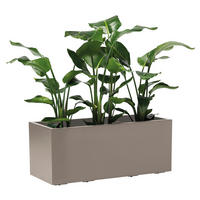 BLUMENKASTEN  - Taupe, Basics, Kunststoff (99,5/39,5/39,5cm)