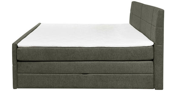 BOXSPRINGBETT 180/200 cm  in Dunkelgrau  - Dunkelgrau, KONVENTIONELL, Textil (180/200cm) - Carryhome