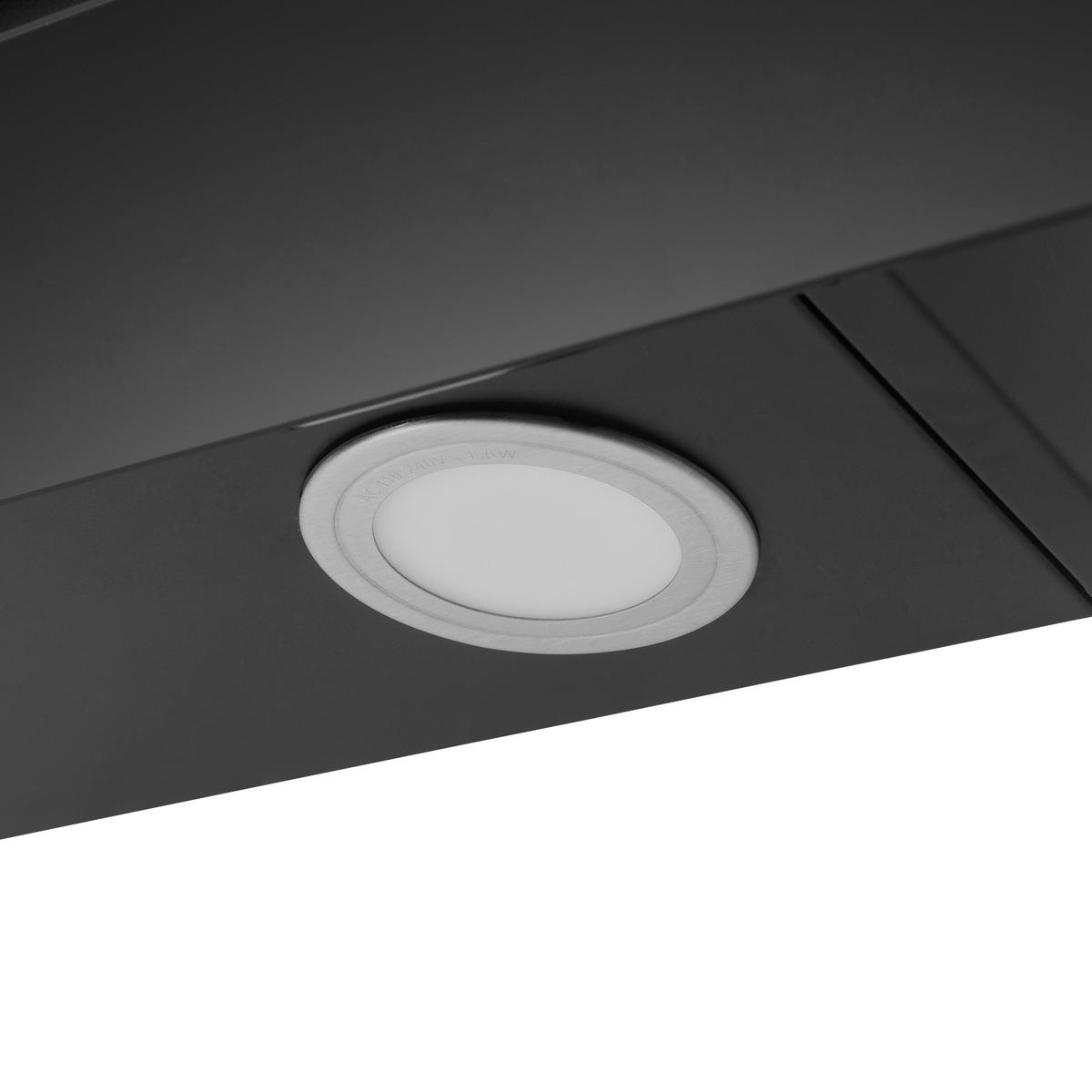 DUNSTABZUGSHAUBE CH22010SBZ  - Schwarz, Trend, Glas/Metall (60/73,9-111,9/34cm) - Respekta